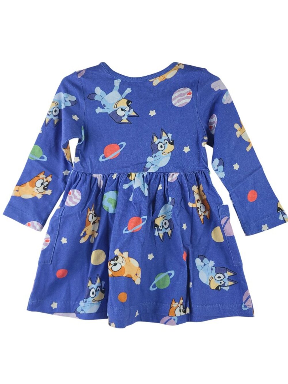 NEW Hanna Andersson Bluey Girls Long Sleeve Pocket Dress Size 2T - Picture 6 of 6